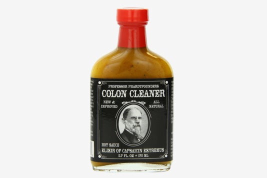 Professor Phardtpounders Colon Cleanser Hot Sauce.
